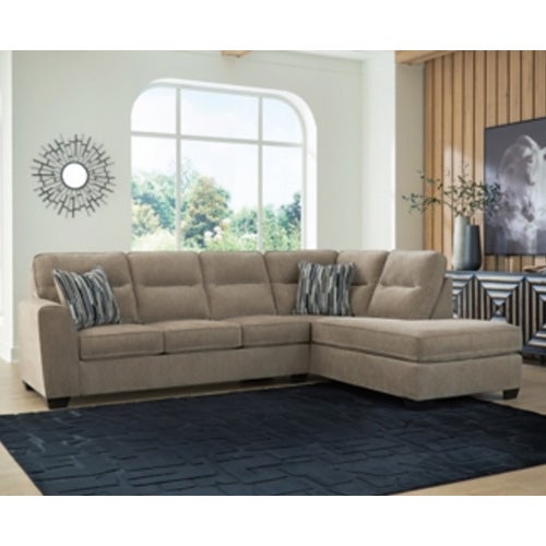 Benchcraft Olten 2-Piece Sectional with Chaise in Mocha