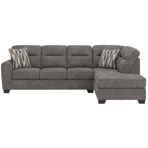 Benchcraft Olten 2-Piece Sectional with Chaise in Graphite