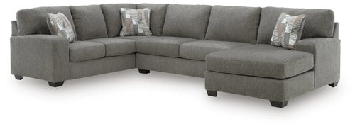 Signature Design by Ashley Clarington 3-Piece Sectional with Chaise-Greystone