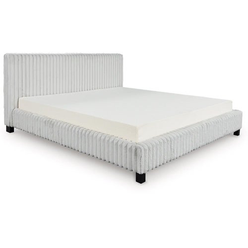 Signature Design by Ashley Zuraleus King Upholstered Bed In White