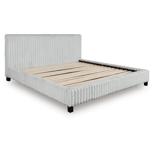 Signature Design by Ashley Zuraleus King Upholstered Bed In White