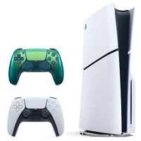 PS5 Slim 1TB Disc Console & Extra Chroma Teal Controller