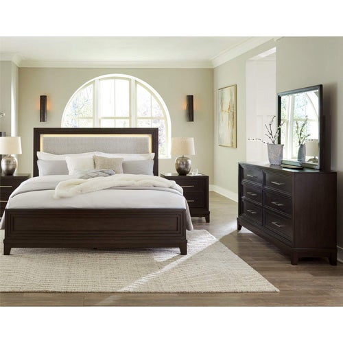 Neymorton King Panel Bed, Dresser, Mirror & Nightstand