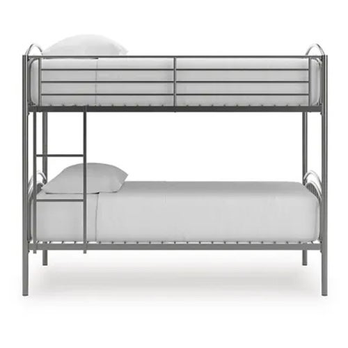 Signature Design by Ashley Lanceburg Twin Over Twin Bunk Bed & 2 Mattresses
