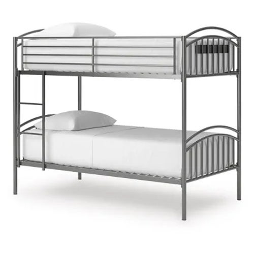 Signature Design by Ashley Lanceburg Twin Over Twin Bunk Bed & 2 Mattresses