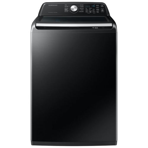 Samsung 4.7 Cu. Ft. Washer & 7.4 Cu. Ft. Electric Dryer in Brushed Black