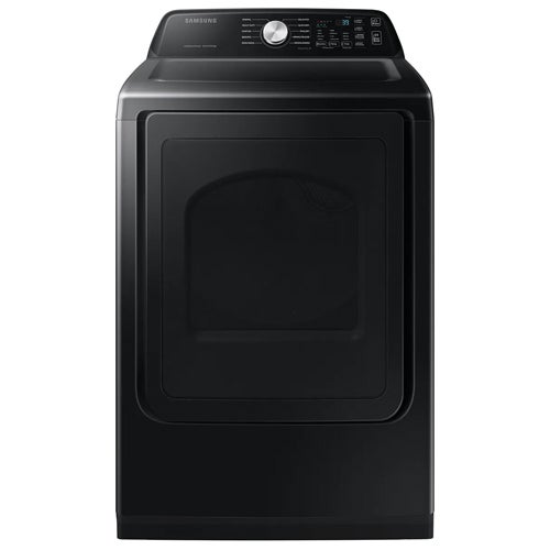 Samsung 4.7 Cu. Ft. Washer & 7.4 Cu. Ft. Electric Dryer in Brushed Black