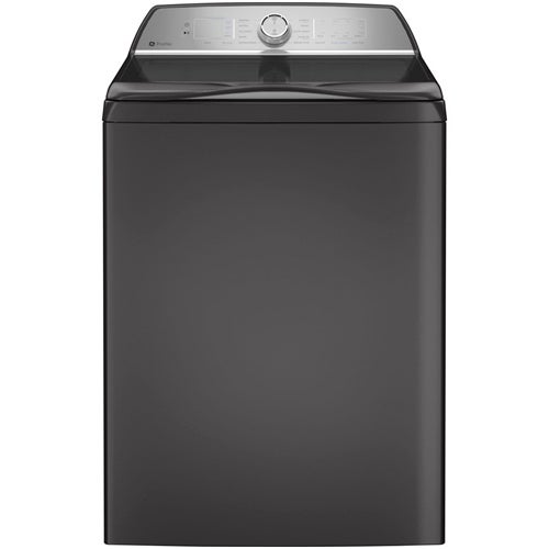 GE Profile 5.0 Cu. Ft. Washer & 7.4 Cu. Ft. Gas Dryer in Diamond Gray