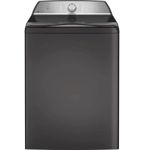 GE Profile 5.0 cu. ft. Washer and 7.4 cu. ft. Gas Dryer - Diamond Gray