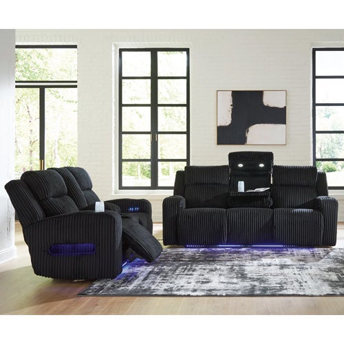 Signature Design by Ashley Forest Lake Power Reclining Sofa and Loveseat
