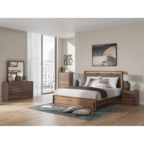 Signature Design by Ashley Fortlorn Queen Panel Bed, Dresser, Mirror & Nightstand