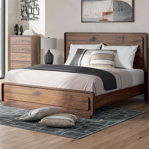 Signature Design by Ashley Fortlorn Queen Panel Bed, Dresser, Mirror & Nightstand