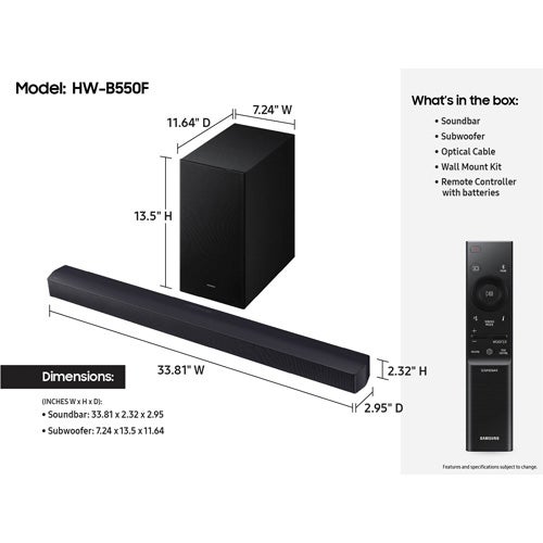 Samsung 2.1 Channel Soundbar with Dolby