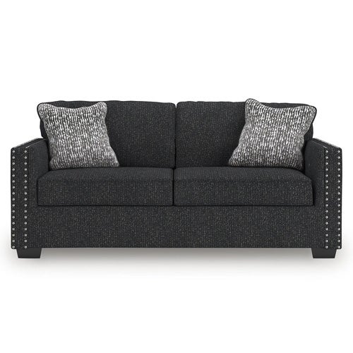 2-Piece Jasmine Peak Sofa & Loveseat in Coal