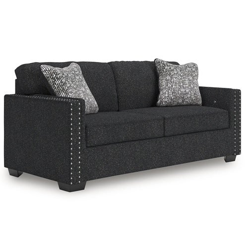 2-Piece Jasmine Peak Sofa & Loveseat in Coal