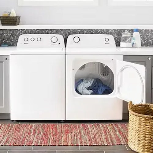 Amana 3.8 Cu. Ft. Top Load Washer & 6.5 Cu. Ft. Gas Dryer