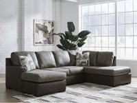 Signature Design by Ashley Castille Way 2-Piece Sectional with Chaise in Fossil display image
