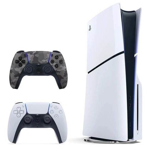 PS5 Disc Console + DualSense Wireless Controller Gray Camo