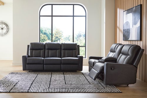 Signature Design by Ashley Mackmenville Reclining Sofa & Loveseat with console