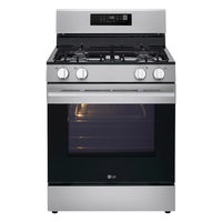 LG 6.3 cu. ft. Smart Gas Range with Convection display image