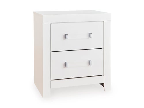 Signature Design by Ashley 6 piece Maeling Queen Bed, Dresser, Mirror and Night Stand - Matte White