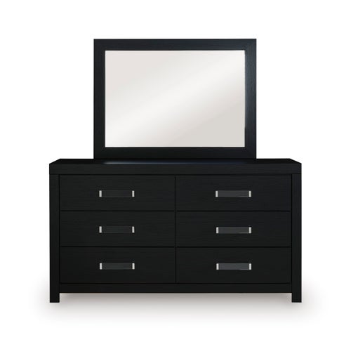 Signature Design by Ashley 5 Piece Maeling Queen Bed, Mirror, Dresser and Night Stand