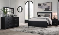 Signature Design by Ashley 5 Piece Maeling Queen Bed, Mirror, Dresser and Night Stand display image