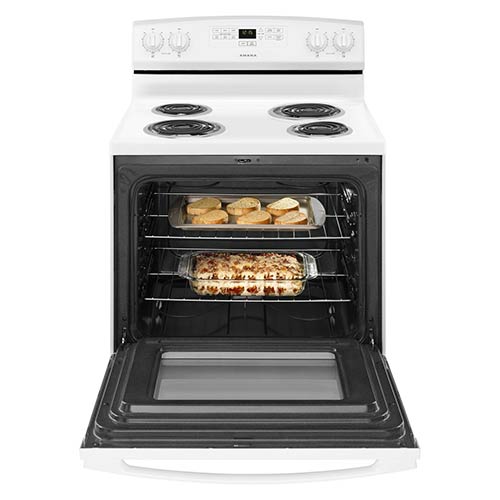 Amana White 4.8 Cu. Ft. Coil Top Electric Range