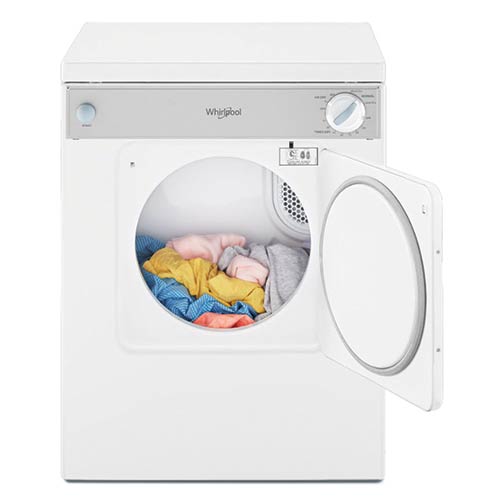 Whirlpool 3.4 Cu. Ft. Compact Dryer in White