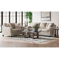 Signature Design by Ashley 2-Piece Willarae Sofa & Loveseat in Taupe display image