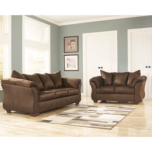 Signature Design by Ashley Darcy-Cafe Sofa and Loveseat