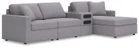 Signature Design by Ashley Modmax 4-Piece Sectional with Chaise - Granite display image