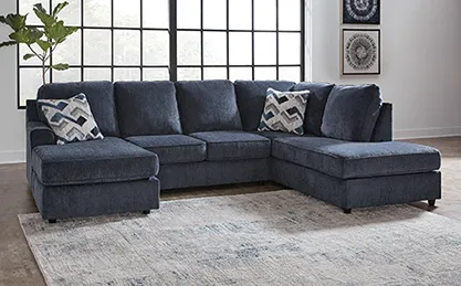 Signature Design by Ashley Albar Place 2-Piece Sectional in Cobalt