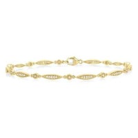 14-ctw-marquise-link-round-cut-diamond-bracelet-in-10k-yellow-gold