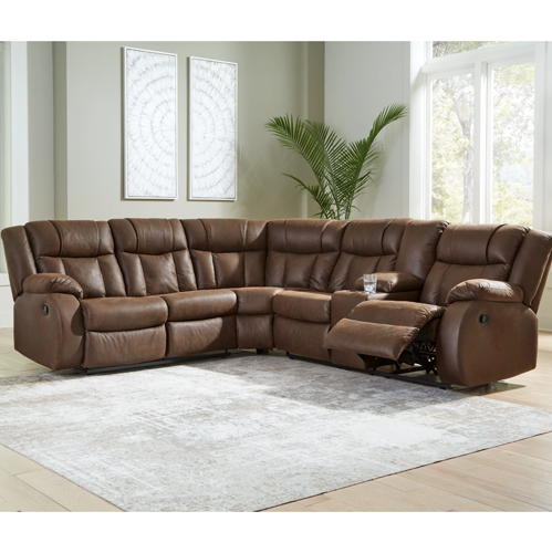 Signature Design by Ashley Trail Boys 2-Piece Reclining Sectional - Walnut