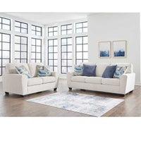 Signature Design by Ashley Cashton Sofa and Loveseat in Snow display image