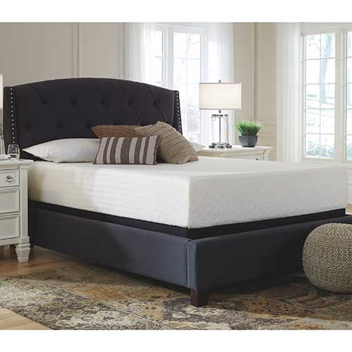 Sierra Sleep by Ashley Chime 12 Inch Memory Foam Queen Mattress in a Box - White