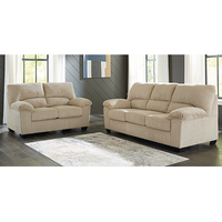 Signature Design by Ashley 2-Piece Simple Joy Sofa & Loveseat in Sand display image