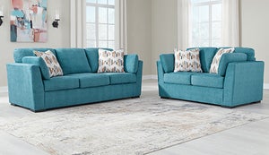 signature-design-by-ashley-keerwick-sofa-and-loveseat-teal