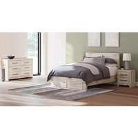 Signature Design by Ashley 6-Piece Lawroy King Storage Bed, Dresser, Nightstand & Roll Slats  display image