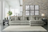 Signature Design by Ashley 3 PC Lindyn Sectional with Chaise - Fog display image