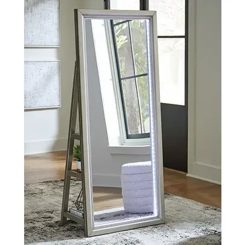 Signature Design by Ashley Floor Length Mirror with RGB Lights