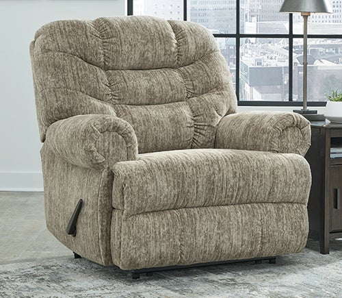 Signature Design by Ashley Movie Man Recliner - Taupe