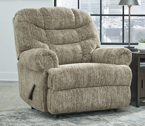 Signature Design by Ashley Movie Man Recliner in Taupe