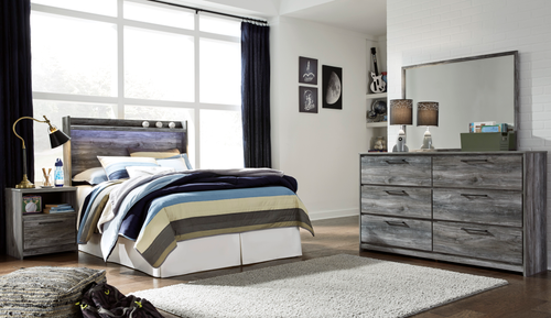 Signature Design by Ashley Baystorm Full Panel Bed Headboard, Dresser, Mirror & Nightstand