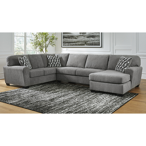Signature Design by Ashley Birkdale Court 3-Piece Sectional with Chaise in Gray