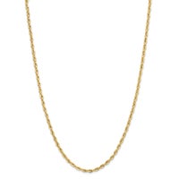 10K Gold 3.5mm Semi-Solid 22” Rope Chain display image