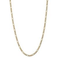 10K Gold 5.35mm Semi-Solid 24” Figaro Chain display image