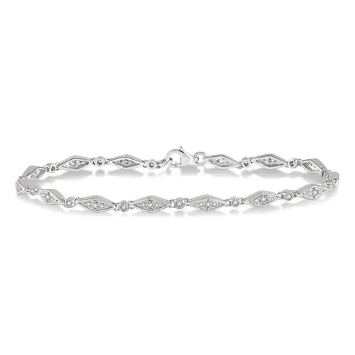 1/3 Ct Diamond Fashion Bracelet in 10K White Gold