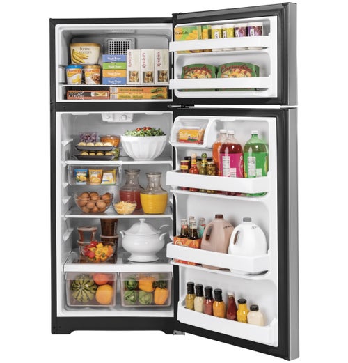 GE 17.5 Cu.Ft. Stainless Top Mount Refrigerator